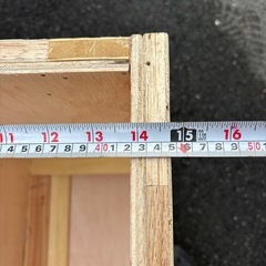 木のクレート 小 有料配送可の画像