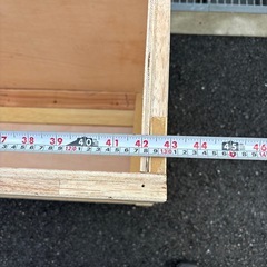 木のクレート 小 有料配送可の画像