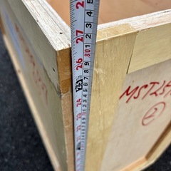 木のクレート 小 有料配送可の画像