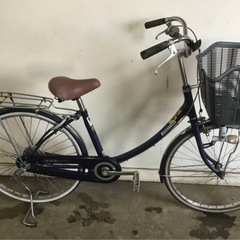 A-165△ y 岐阜発/ ブリジストン/ 24インチ/ 自転車/ ママチャリ/ 変速なし/ タイヤひび割れあり/ 走行確認/ 現状品/ R7.7/19 △の画像