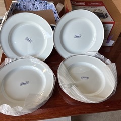 Colemanホーロー食器セット キャンプ道具の画像