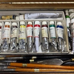レトロ　ホルベイン 油絵具セットの画像