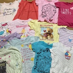 大量女児服100から110の画像
