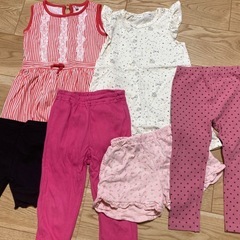 大量女児服100から110の画像