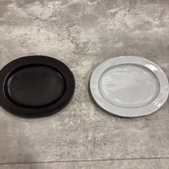 【美品】repas オーバルリムプレート１６ｃｍの画像