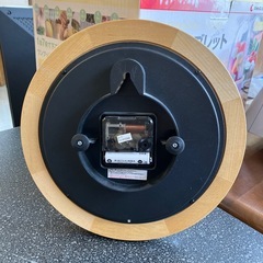 M2510-015 Disney Mickey Mouse 掛け時計 ナチュラル ウッド 通電確認済み キズ汚れ有り の画像