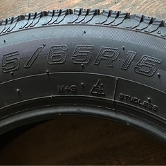 中古スタッドレス2本　NANKANG AW-1 2022年製　195/65R15
の画像