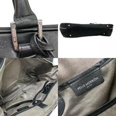 186001 現状品 PELLE MORBIDA ペッレモルビダ ビジネスバッグ ブラック メンズ [0000000001577]の画像