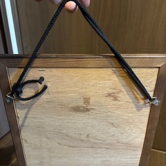 鏡　ミラー　壁掛け　木枠　アンティークの画像