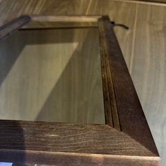 鏡　ミラー　壁掛け　木枠　アンティークの画像