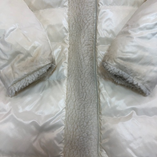 ジモティ割引有★【ジャングルジャングル岸和田店】MONCLER テディコート キッズ 130cm リバーシブル ホワイト ボア 南大阪