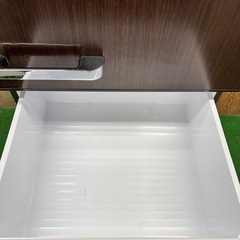 656 AQUA 木目調大型冷蔵庫　458L 408L強　小型　家庭用　自動製氷の画像