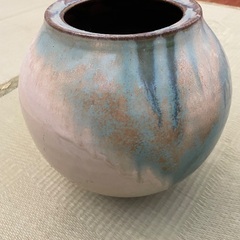 🏺②沖縄やちむん？　大きめ花瓶　壺　焼物　陶器　陶芸品🏺の画像