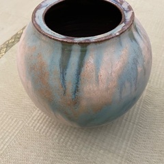 🏺②沖縄やちむん？　大きめ花瓶　壺　焼物　陶器　陶芸品🏺の画像