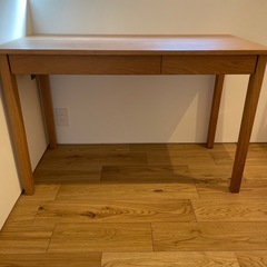 【お買い得】無印　木製デスクの画像