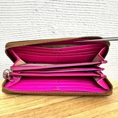 kate spade ケイトスペード　長財布 茶　ブランド レザー　ファスナーの画像