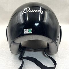 【B307】Pansy/パンジー/バイク/ヘルメット/ハーフヘルメット/ブラック/フリーサイズ(57～61cm)/USED品の画像