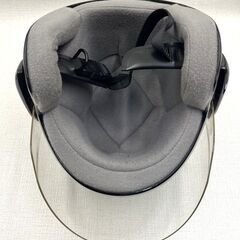 【B307】Pansy/パンジー/バイク/ヘルメット/ハーフヘルメット/ブラック/フリーサイズ(57～61cm)/USED品の画像
