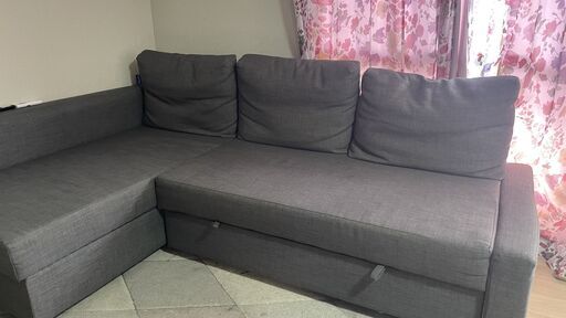 IKEA L字ソファベッド（5か月使用、美品）– ¥40,000 - IKEA Bed Sofa