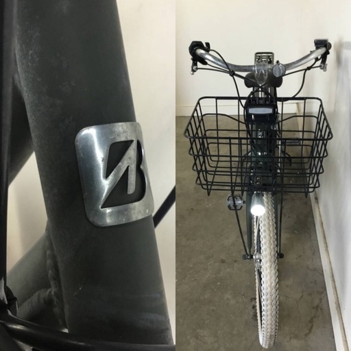 A-168（S）岐阜発　BRIDGESTONE 電動アシスト自転車/26インチ/バッテリー8.7Ah/走行確認/充電器なし/キズあり/現状品　R6 10/19 1.8