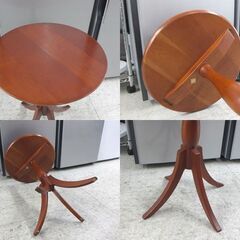 INTERIOR CENTER カンディハウス サイドテーブル 円形 直径45m コーヒーテーブル 丸 花台 ラウンドテーブル インテリアセンター 屯田店の画像