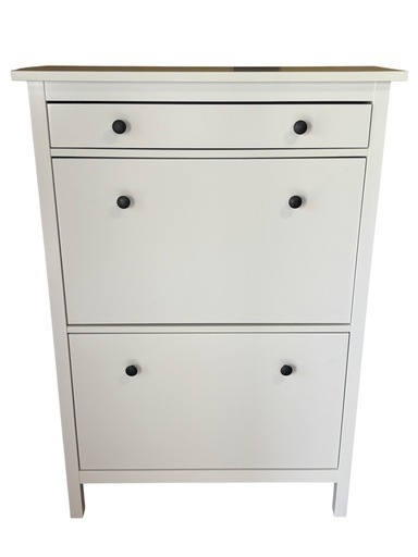 IKEA イケア　HEMNES ヘムネス シューズラック　靴収納用キャビネット 2コンパートメント