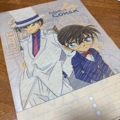コナン　緋色の弾丸・キッド　クリアファイル　2枚の画像