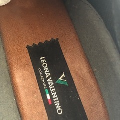 M【中古品】LEONA VALENTINO レオナバレンチノ 靴 メンズ ウォーキングシューズ 26.5EEE ブラウン スニーカーの画像