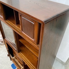 
茶 箪笥 欅 ケヤキ 水屋 茶棚 食器棚 和家具 収納家具 飾り棚の画像