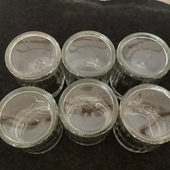 瀬戸内ジャムガーデン　ガラス製空き瓶　空瓶　7個　てんとう虫の画像