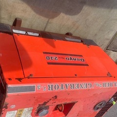 【中古】防音型エンジン溶接機・発電機 デンヨー BLW-240SS2 軽油 405アワー ヴェルダー 三相 単相 アーク溶接 ディーゼルの画像