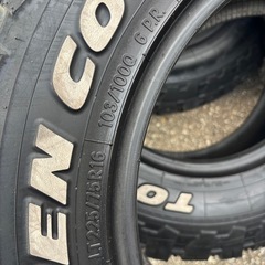 TOYOオプカンMT　16インチ中古タイヤ4本の画像