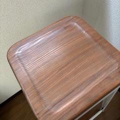 カフェチェア　ハイチェア　ウッド　ホワイトの画像