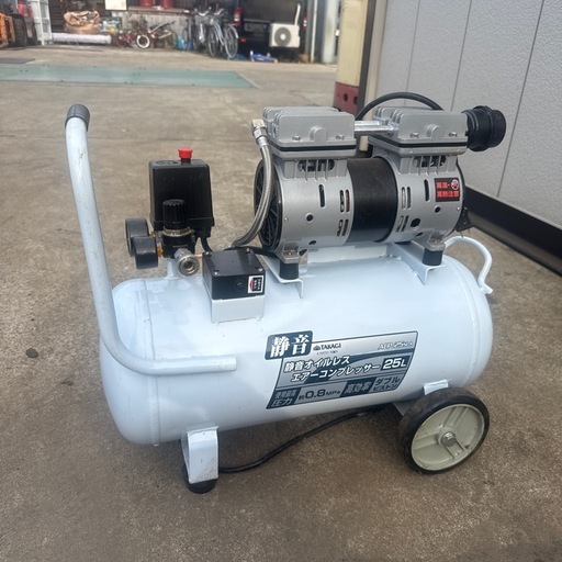静音オイルレス エアコンプレッサー TG-1ACP 25L