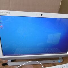 東芝 Dynabook 液晶一体型パソコン D61/54MWS  Windows10　21.5型　中古品の画像