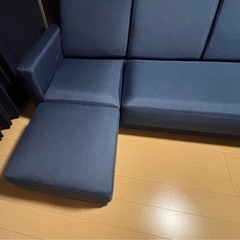 3人掛けソファー&ソファーカバーの画像