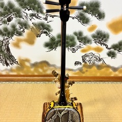 沖縄三線！新品！！貴重！知念大工型！本蛇皮！本張り！【一枚張り】⑱の画像