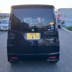 中古車　 車検８年１２月まで　パレット黒　走行89000Km スライドドア　アルミ　プッシュスタート　ベンチシート　LEDの画像