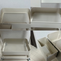 【美品】3段スチールラックの画像