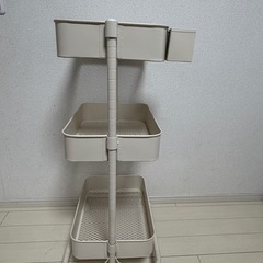 【美品】3段スチールラックの画像