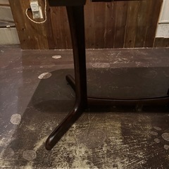 エクステンションテーブル　ホエールレッグ　伸長式テーブル　ダイニングテーブルの画像