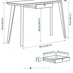 IKEAデスク&椅子の画像