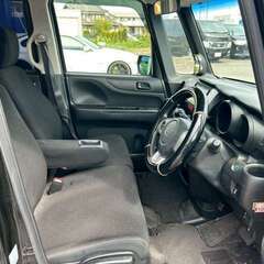 【自社ローン】ホンダ N-BOX G Lパッケージ 車検2年付き HDDナビ　フルセグTV　ETC　Bluetooth接続　片側パワースライドドア　CD　純正アルミホイール　キーレス　スマートキー 黒 ブラックの画像