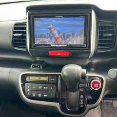 【自社ローン】ホンダ N-BOX G Lパッケージ 車検2年付き HDDナビ　フルセグTV　ETC　Bluetooth接続　片側パワースライドドア　CD　純正アルミホイール　キーレス　スマートキー 黒 ブラックの画像