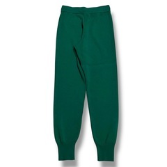 【GUニットパンツ】Mサイズジョガーパンツグリーン緑スウェットゆったり無地秋冬の画像