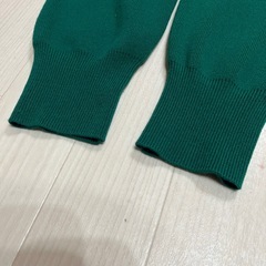 【GUニットパンツ】Mサイズジョガーパンツグリーン緑スウェットゆったり無地秋冬の画像