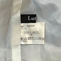 【スカートM】ミモレ丈ベルト付きチェック柄ボタン付きロングスカートレトロ爽やかの画像