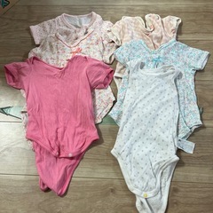女の子夏用70-80cmロンパースの画像