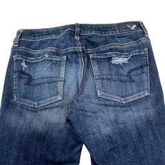【アメリカンイーグル】希少！8shortJEGGING ジェギングダメージデニムの画像