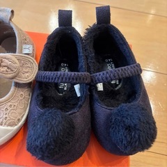 teteatete 13cm futafuta 14cm 秋　冬　ベビー靴の画像